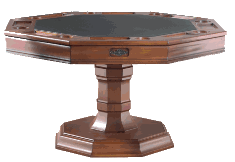md sports barrington solid wood poker table